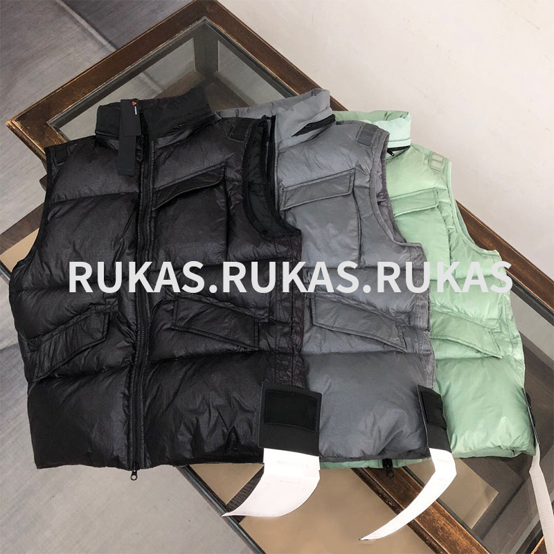 2023 Doudoune décontractée gilet veste sans manches brillante spéciale 90 velours remplissage complet veste chaude de luxe mode simple nouveau ma