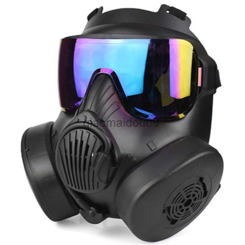 Protective Clothing Protective Tactical Respirator Mask Full Face Gas Mask for Airsoft Shooting Hunting Riding CS Game Cosplay Protection S240824-image-897932779