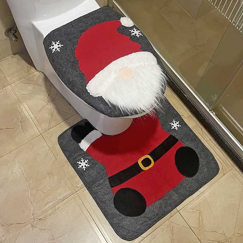 Toilet Seat Covers Christmas Gnome Toilet for SEAT Lid for Protection Covers Bar Dining Room Decor Drop ShippingHKDL260506-image-897911238