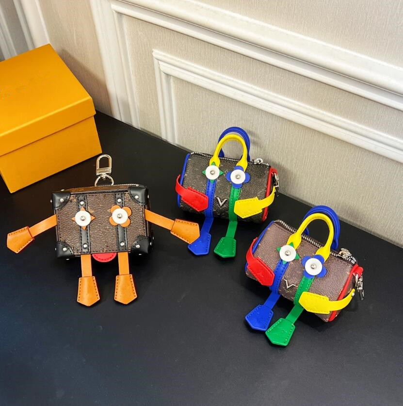 Designer Femmes Clés Portefeuilles MISTER KEEPALL Oreiller Suspendu Porte-clés Pendentif Pochette Sac Coffre Robot Boîte Porte-Monnaie Hommes Sac