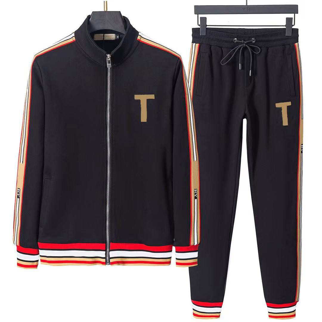 Hiver Hommes Designers Survêtements Jogging Costume Poitrine Badge Brodé Hommes Survêtement Veste En Coton Ensemble Pull Homme Zipper Manteau Pan