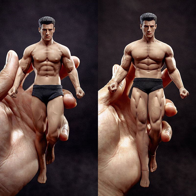Finger Toys TBLeague TM01A TM02A 1/12 Male Suntan Seamless Body with Head Sculpt 6-inch Man Super Flexible Action Figure Muscle Body Model-image-898152309