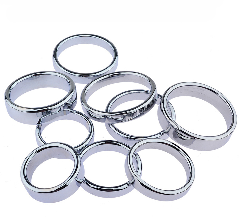 Stainless Steel Male Penis Ring Ball Scrotum Stretcher Ejaculation Delay Metal Cock Rings BDSM Sex Toys For Men Cockring-image-898328738