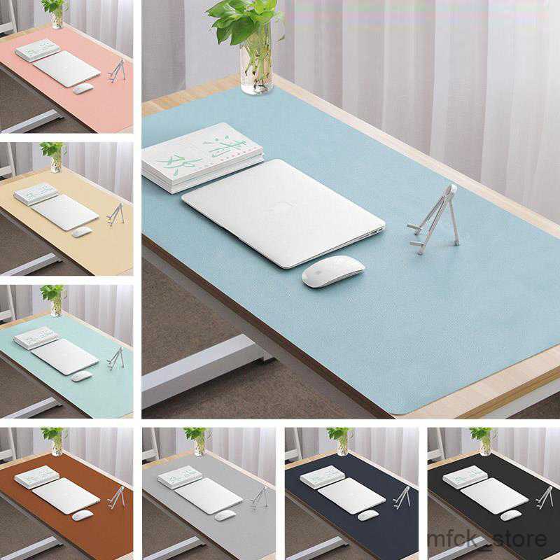 Mouse Pads Wrist Rests Portable Large Mouse Pad Gamer Waterproof Leather Suede Desk Mat Computer Mousepad Keyboard Table Cover 400*800 R230830-image-898334323