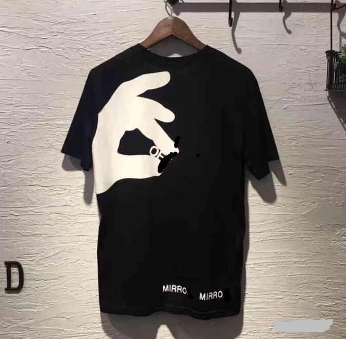 Men's T-shirts White Irregular Arrow Summer Finger Loose Casual Short Sleeve T-shirt for Men and Women Printed Letter x on the Back-image-856494999