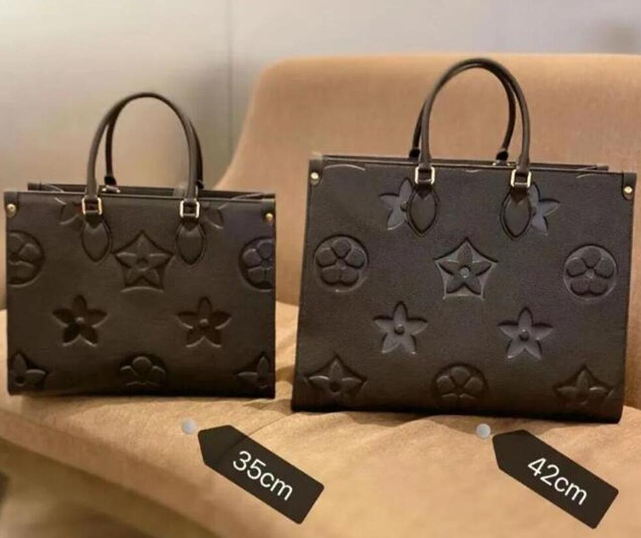 ONTHEGO handbag designer bags ladies leatherpurse luxury shoulder bag big wallet clutch high quality shopping handbags