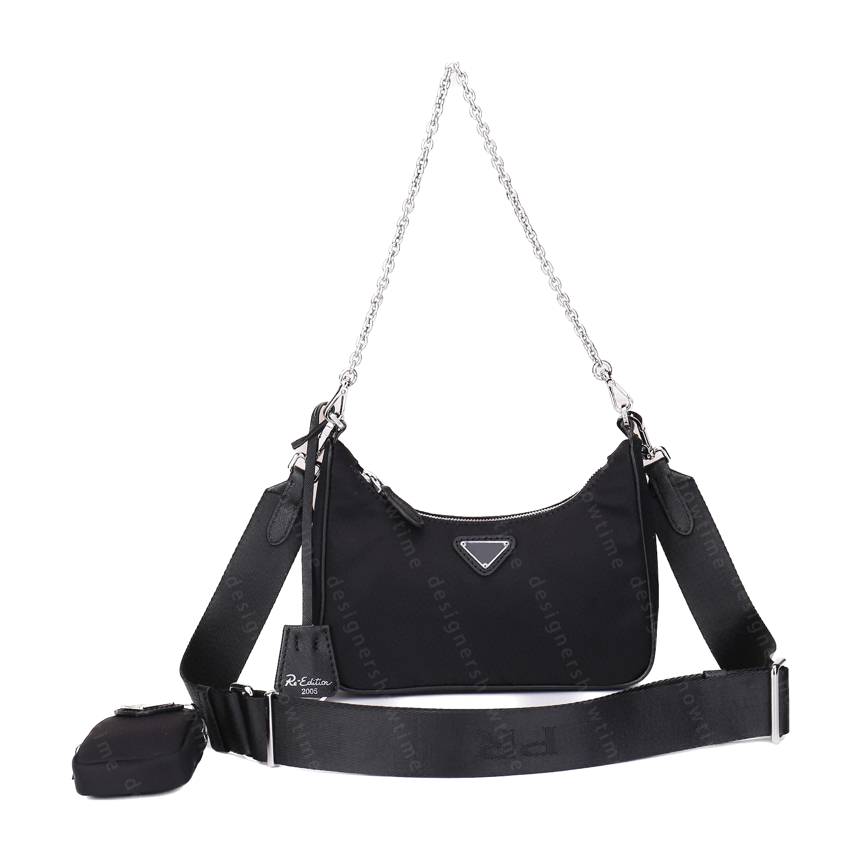 Édition 2005 hobo toile célèbre mode hip-hop dames sac à bandoulière femme sac de poitrine dames bracelet décontracté sac à main presbytie portef