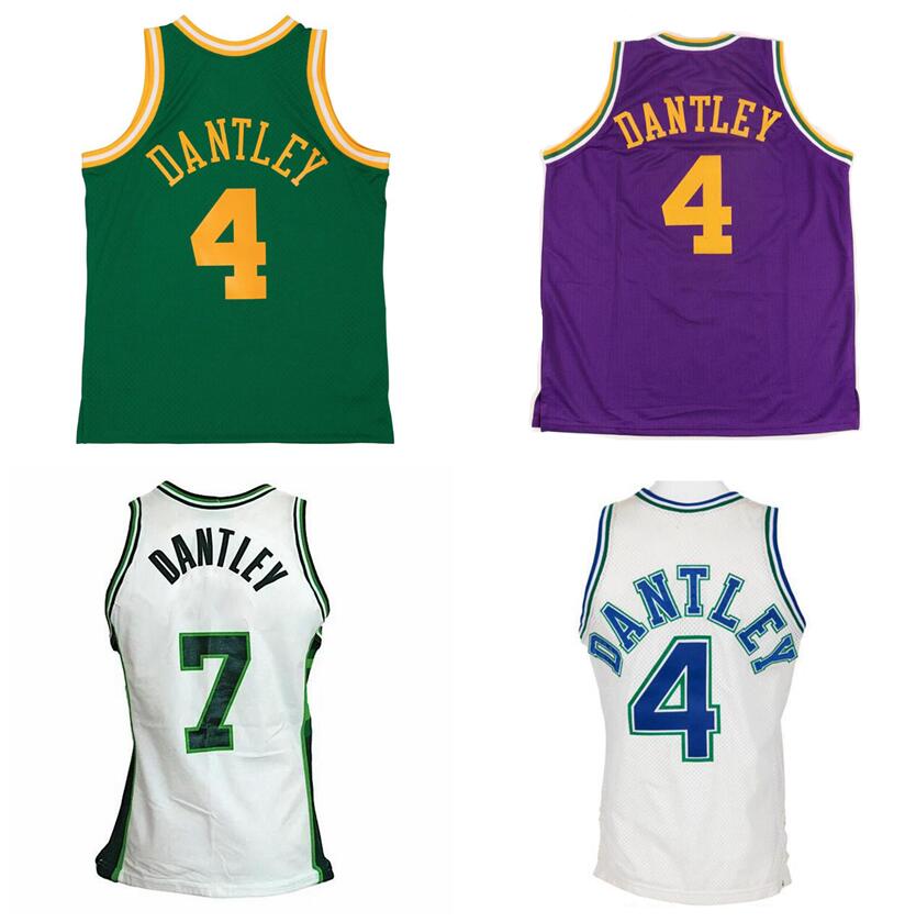 Maillots de basket-ball cousus Adrian Dantley Mitchell et Ness 1980-81 87-88 88-89 90-91 Hardwoods classique rétro hommes femmes jeunesse maillot