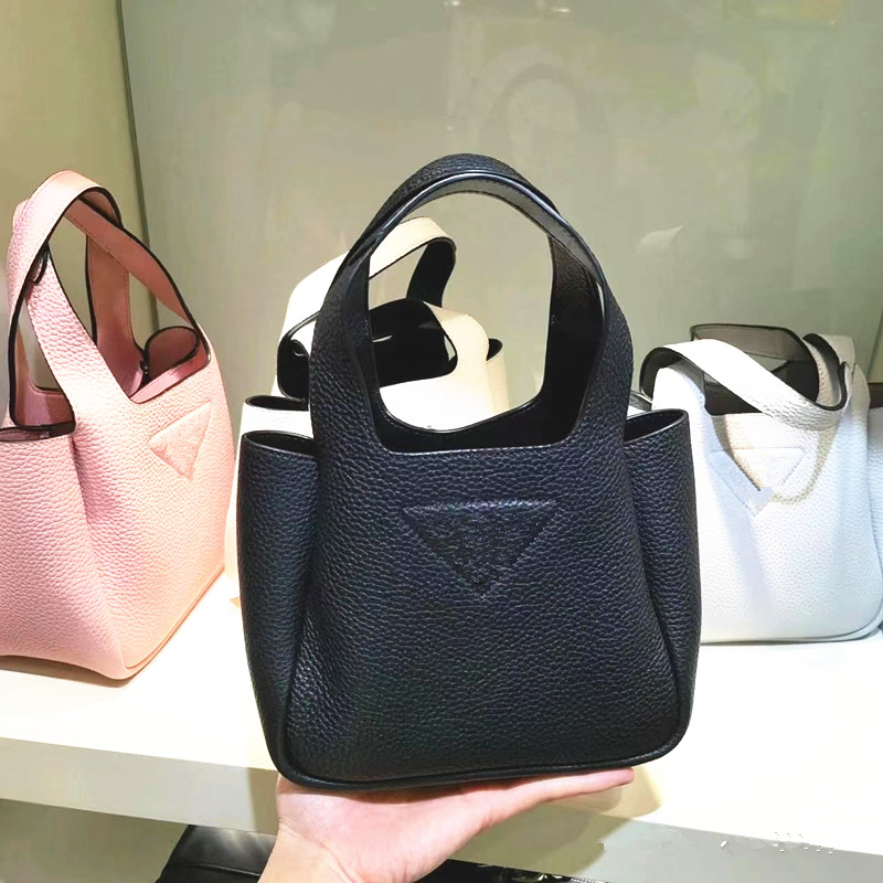 

Evening Bags Fashion triangle prad basket underarm clutch Bag Luxury Womens tote handbag top quality Calfskin leather travel Designer Shoulder crossbody hot Bags, Black