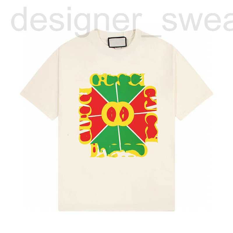 

Women's T-Shirt designer The correct version of the verified 2023 summer luxury jacquard pattern short-sleeved T-shirt for men and women M1RM, White