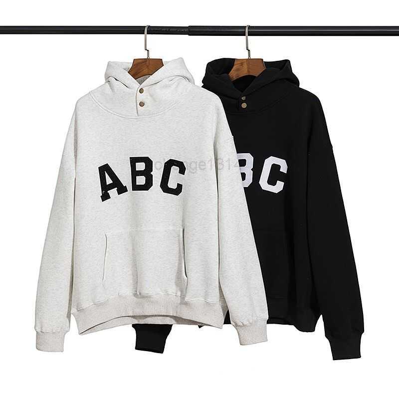

Designers Mens Womens Hoodies Fashion Letter ABC Gray/Black Hoodie Autumn Winter Round neck Long Sleeve Hooded Pullover Clothes Sweatshirts6F32