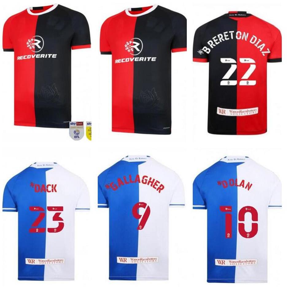 

Blackburn Rovers Soccer Jerseys 2021 22 Home Away Football shirt Kit ROTHWELL GALLAGHER DOLAN BRERETON DIAZ DACK LENIHAN maillots 239r, 21/22 383