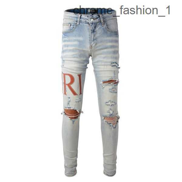 

Man amirly New Arrivals Biker Mens Luxury Designer Denim Pants Jeans Holes Trousers Jean Clothing Coolguy #840 1 CCQS