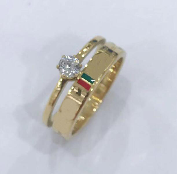 

Extravagant Simple Heart Love Ring Red Color Stainless Steel Couple Rings Fashion Women Designer Jewelry Lady Party Gifts
