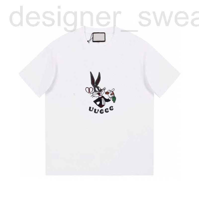 

Men's T-Shirts designer The correct version of the verified 2023 summer cartoon rabbit pattern short-sleeved T-shirt for men and women FU6O, White