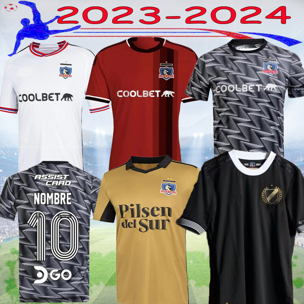 

23 24 Colo-colo all Black soccer Jerseys OPAZO 2023 2024 FALCON LUCERO Suazo Costa Parraguez SOLARI Bolados BLANDI ZAVALA Men kids kit football jersey, 23-24 home