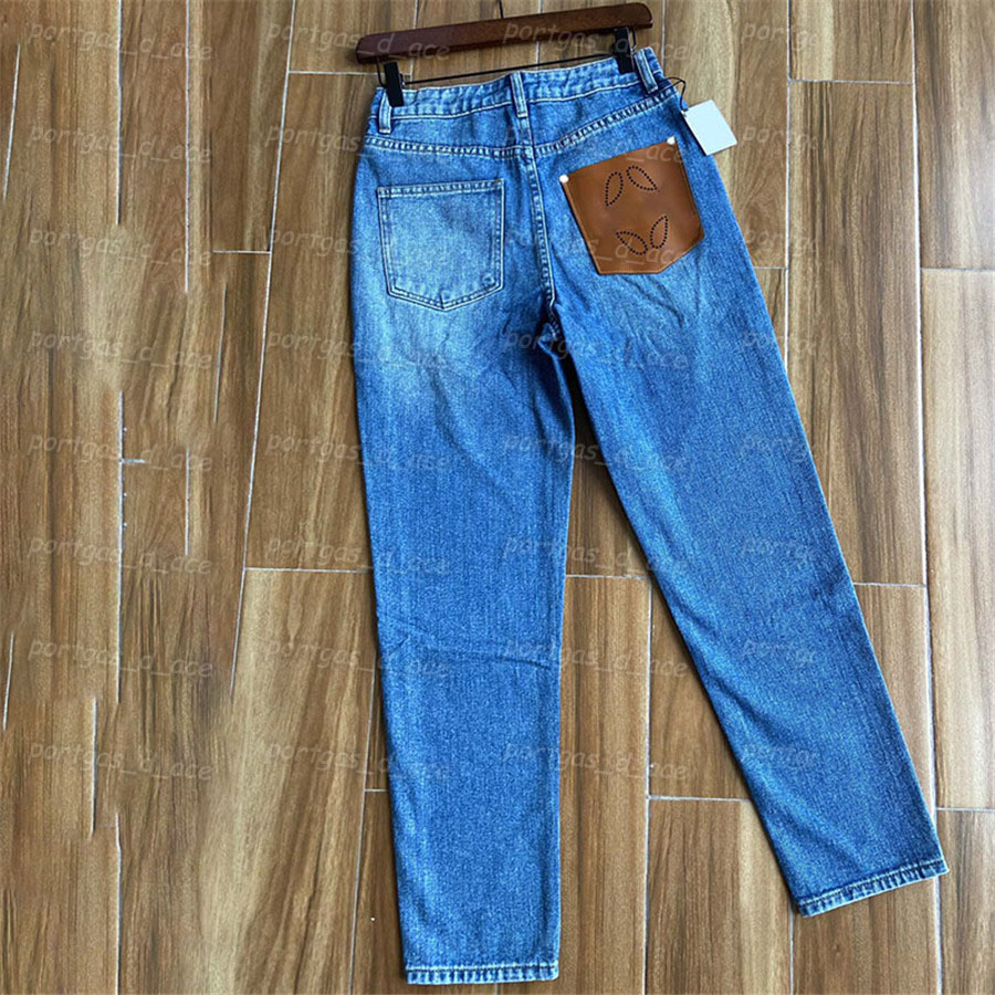 

Women Denim Pants Fashionable Blue Jeans Ladies Girl Street Style Jeans, Blue with label*0228