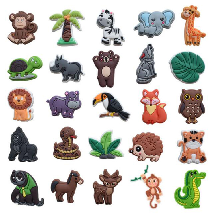 

wholesale anime Rubber Croc Charms Wholesale PVC charms Custom designer sandals shoe charms