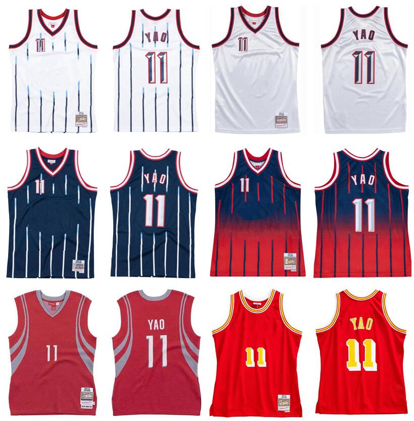 

Stitched Yao Ming basketball Jersey S-6XL Mitchell & Ness 2002-03 04-05 Mesh Hardwoods Classics retro version Men Women Youth jerseys, Stitched jersey
