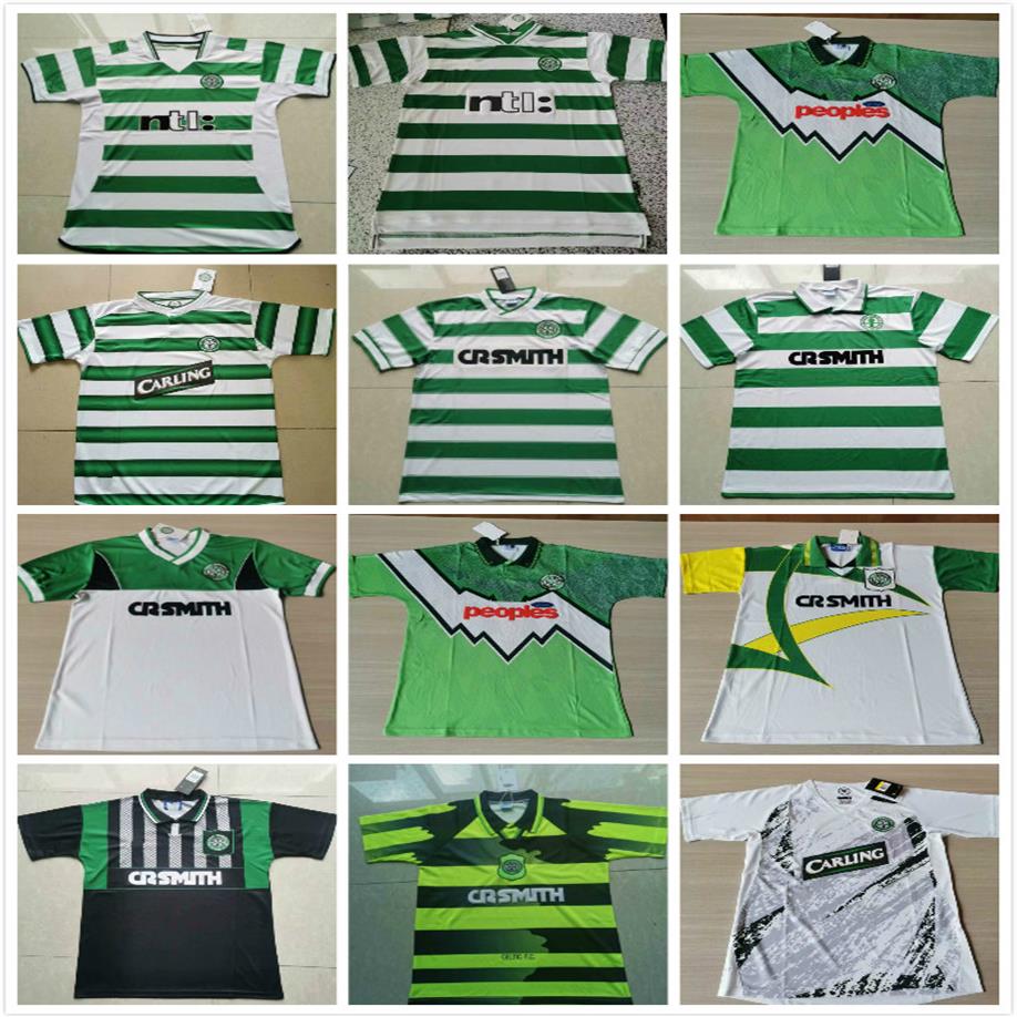 

2006 2008 Celtic Retro Soccer Jerseys 1991 1992 1998 1999 football shirts LARSSON Classic Vintage Sutton 1995 1997 kits top310q, Green