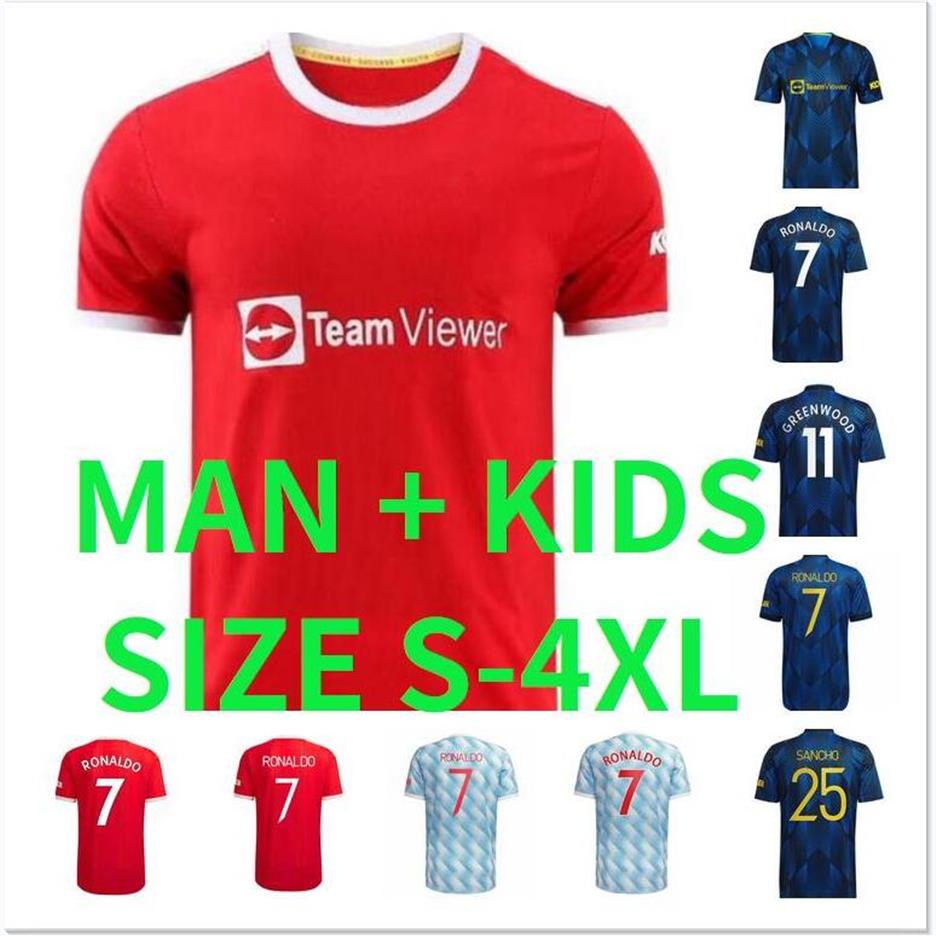 

SizeS-4XL RONALDO SANCHO CAVANI soccer jerseys 2021 2022 SHAW R VARANE POGBA MARTIAL VAN DE BEEK B FERNANDES RASHFORD WAN-BISSAK294V, 21/22 440