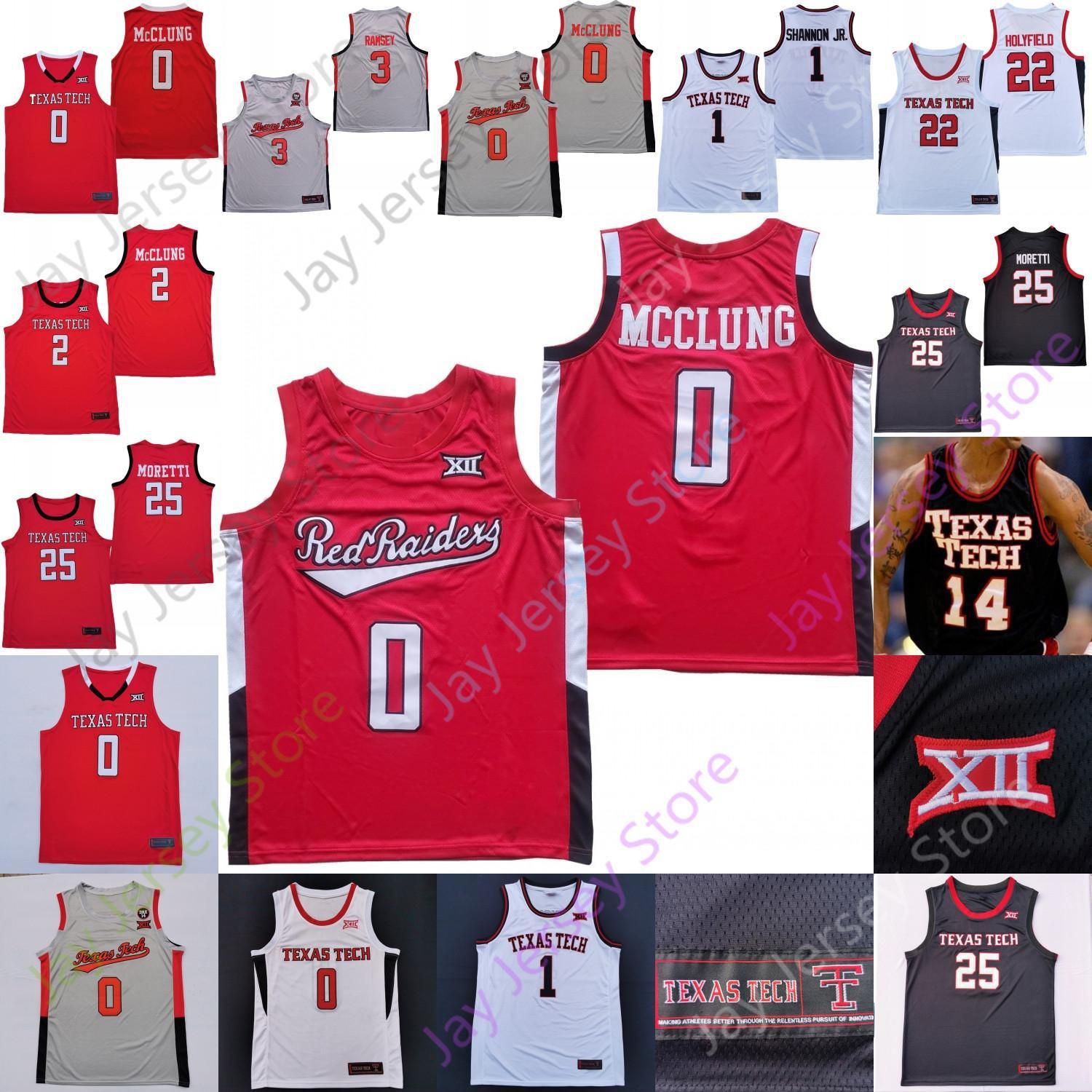 

Basketball Jerseys Custom NCAA Texas Tech Basketball Jersey Mac McClung Terrence Shannon Jr. Bryson Williams Kevin McCullar Davion Warren Obanor Holyfield Ram, Black 2019