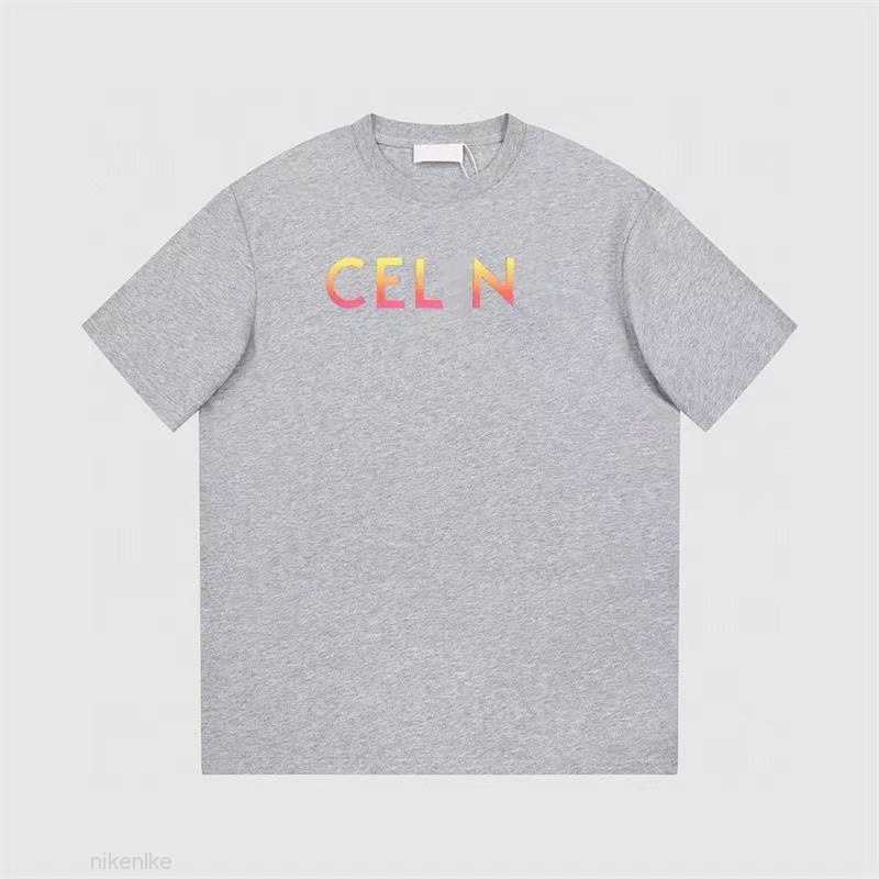 

23Ss Men t Shirt Designer Classic Short-sleeved Pure Cotton Fashion Holiday Sweatshirt Casual Breathable Letter-printed Unisex Clothing S- K88