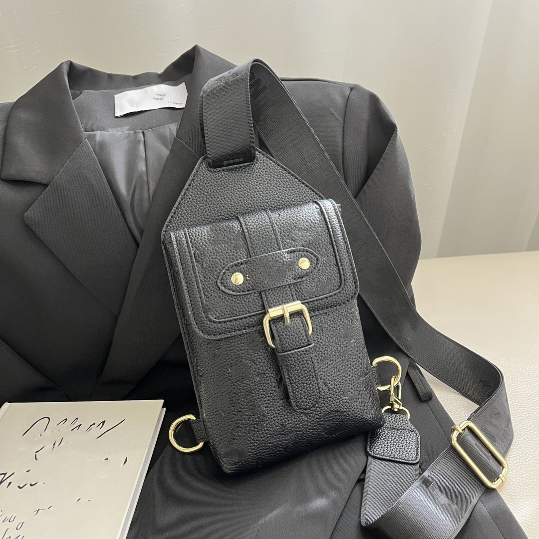 

Mens Shoulder Sling Bag SAUMUR Male Chest Waist Bags Backpack Messenger Purse Canvas Leather Cross Body Wallet Men Luxury Designer Handbag embossing Man Fanny Pack, Add shipping fee