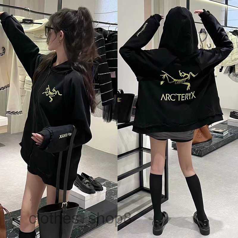 2023 Men Sweaters Hoodie Arcterys Sweatshirts Designer Spring New Arctertx Fluorescent Wash Worn Hoodie Pocket Loose Coat Women GZOO