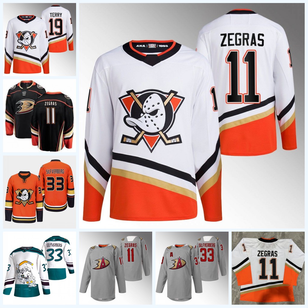 

11 Trevor Zegras Reverse Retro Jersey Anaheim Ducks Charlie Conway Troy Terry Adam Henrique John Klingberg Cam Fowler John Gibson Celebration Night, Mens s-xxxl black