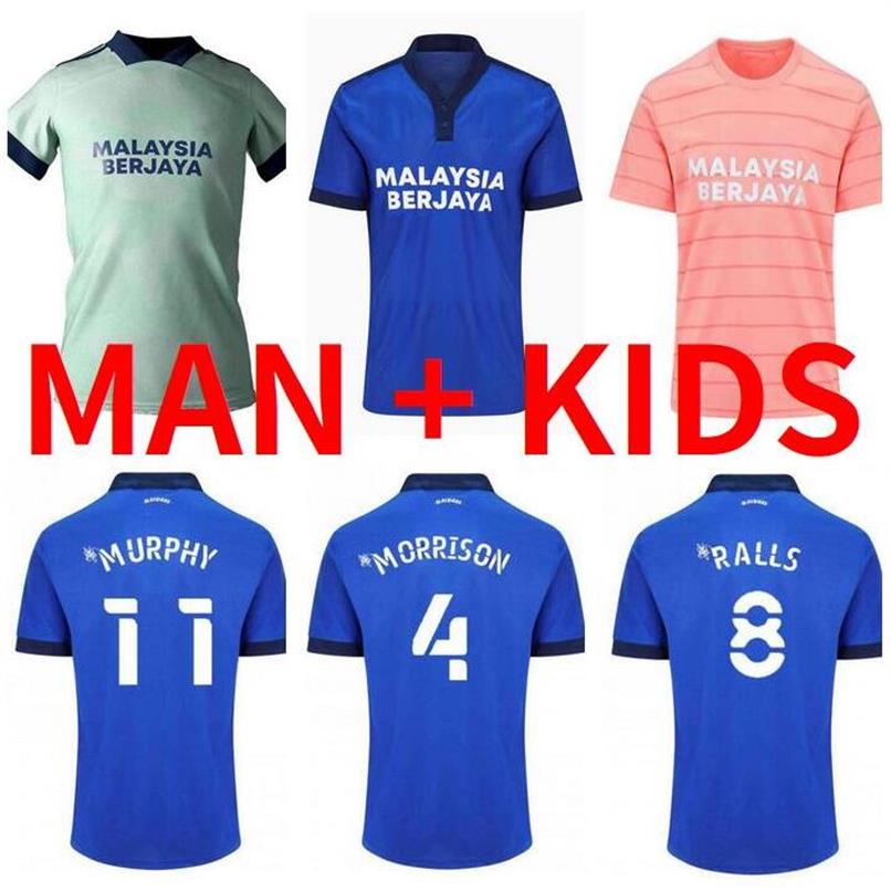 

2021 2022 Cardiff soccer jerseys city home away Moore 21 22 camisetas de fbol Morrison Ralls Murphy Hoilett Leandro Bacuna Marlon 221r, 21/22 097
