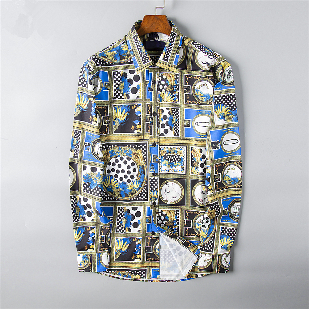 

2023 Designers Mens Dress Shirts Business Fashion Casual Shirt Brands Men Spring Slim Fit Shirts chemises de marque pour hommes, Purple