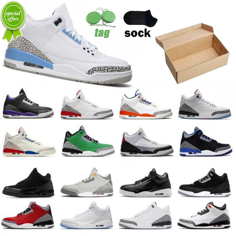 

Jumpman 3 Pine Green Men Basketball Shoes 3s Black Cement Racer Blue Fire Cardinal Red Court Purple Cool Grey UNC Laser Orange Katrina Mens, 10