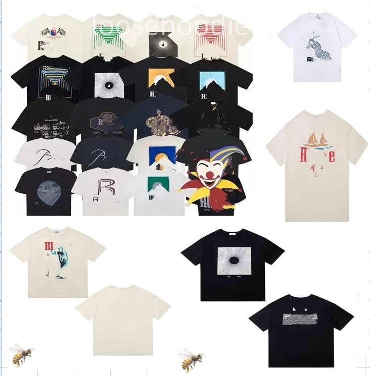 

Rhude Mens T Shirt Designer For Men Womens Shirts Fashion Tshirt With Letters Casual Summer Short Sleeve Tees Woman Clothing, C11
