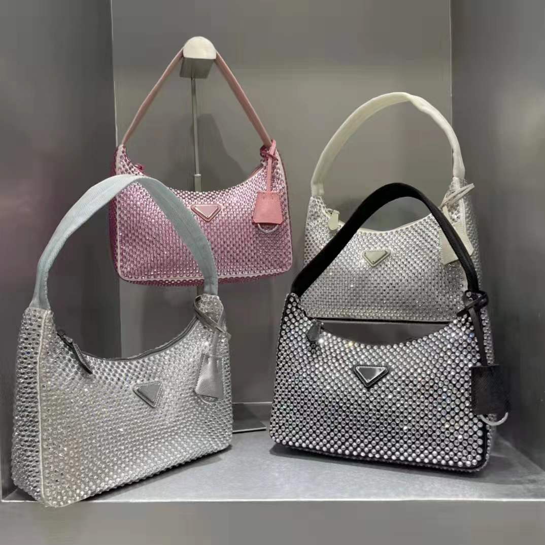 

2022 Hot Lady shopping Shoulder Bags Fashion designers Handbags Women Totes Top Cross Body Luxury The Latest Style Diamond Purse wallets With Box, Black + box