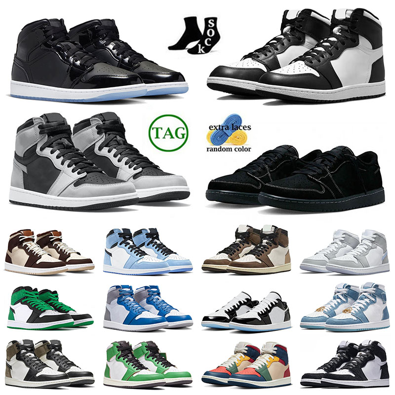 

Jumpman 1 New 1s Basketball Shoes Men Women Black White Heritage Space Jam Cream Dark Chocolate Denim Lucky Green Seafoam Multi Coloroutdoordesigner, B3 36-47 university blue