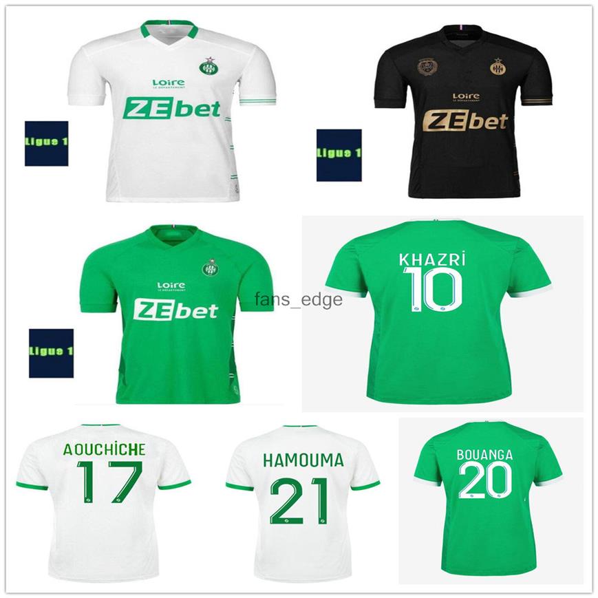 

21 22 maillots AS Etienne Soccer Jerseys KHAZRI AOUCHICHE BERIC NORDIN HAMOUMA BOUDEBOUZ AHOLOU Custom 2021 2022 ASSE Etienne Foot294g, As picture men size s-xxl 945
