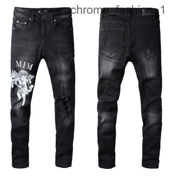 

Slim Army Designers Jeans Distressed Ripped Biker amirly Straight Denim for Men s Print Mens Womens Fashion Mans Skinny Pants 1 LDOE