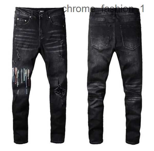 

Destroyed Pants amirly Denim Biker Men's Black Jeans Mens Slim Slp Straight Blue Skinny Casual Flare Long Men Ripped 7 FRXR, #4