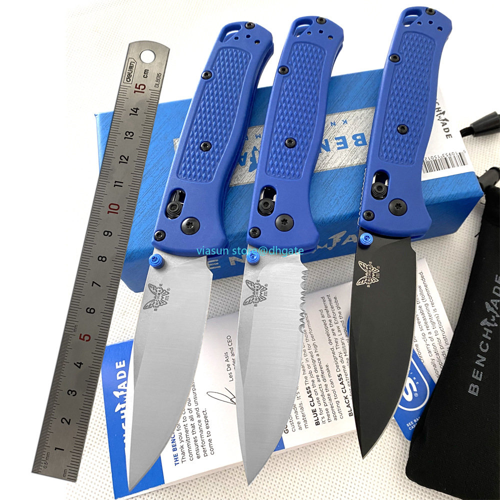 

Multi-color Handles Benchmade Mini Bugout 535 Folder S30V Satin Blade Work Sharp Easy Carry Outdoor Hunting Hiking Pocket Knives