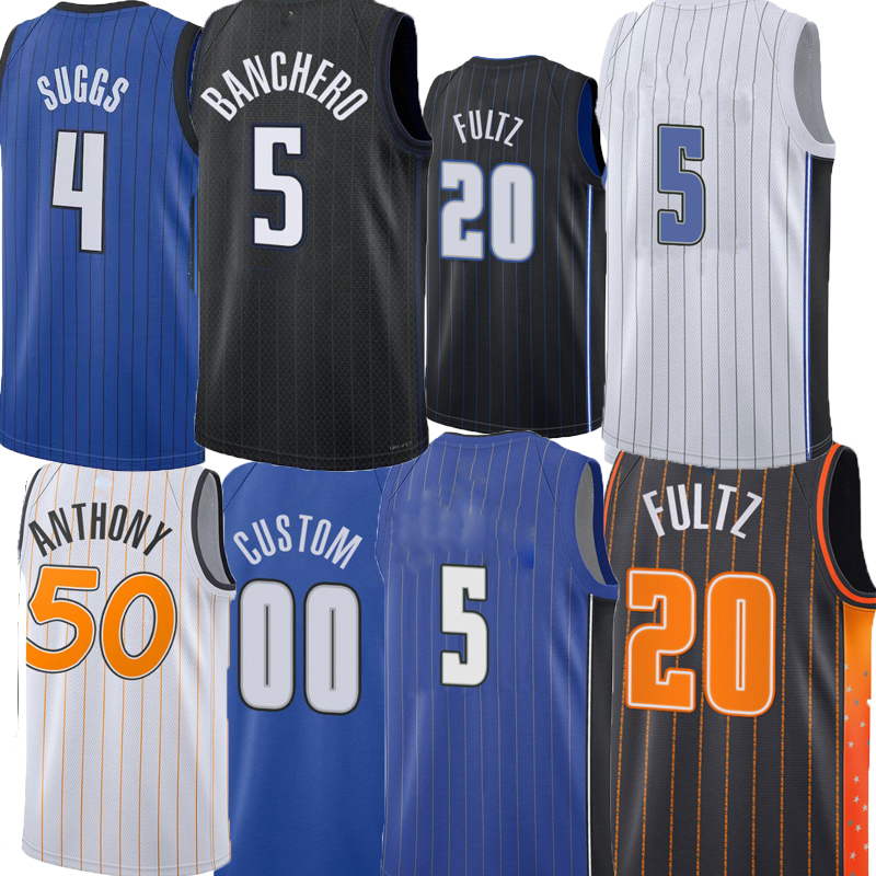 

Men Basketball Jerseys Paolo Banchero Cole Anthony Jalen Suggs Bol-Bol Dwight Howard Jonathan Isaac Markell Fultz Franz Wagner Tracy McGrady Gary Harris Jersey, As picture