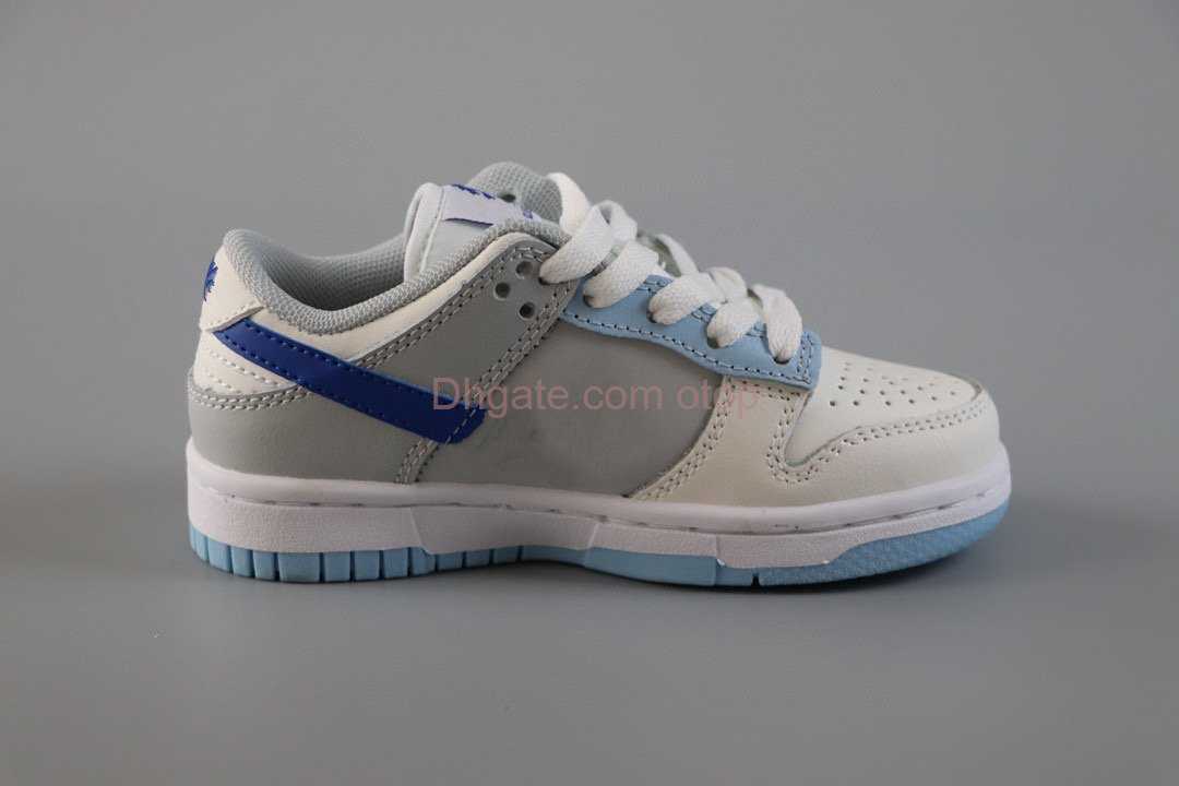 

2023 Little Kids shoes Low Ivory Hyper Royal girls boys shoes White Photon Dust Grey Fog Celestine Blue running sport sneakers fashion soccer FB1843-141 Size EUR 25-35, 007