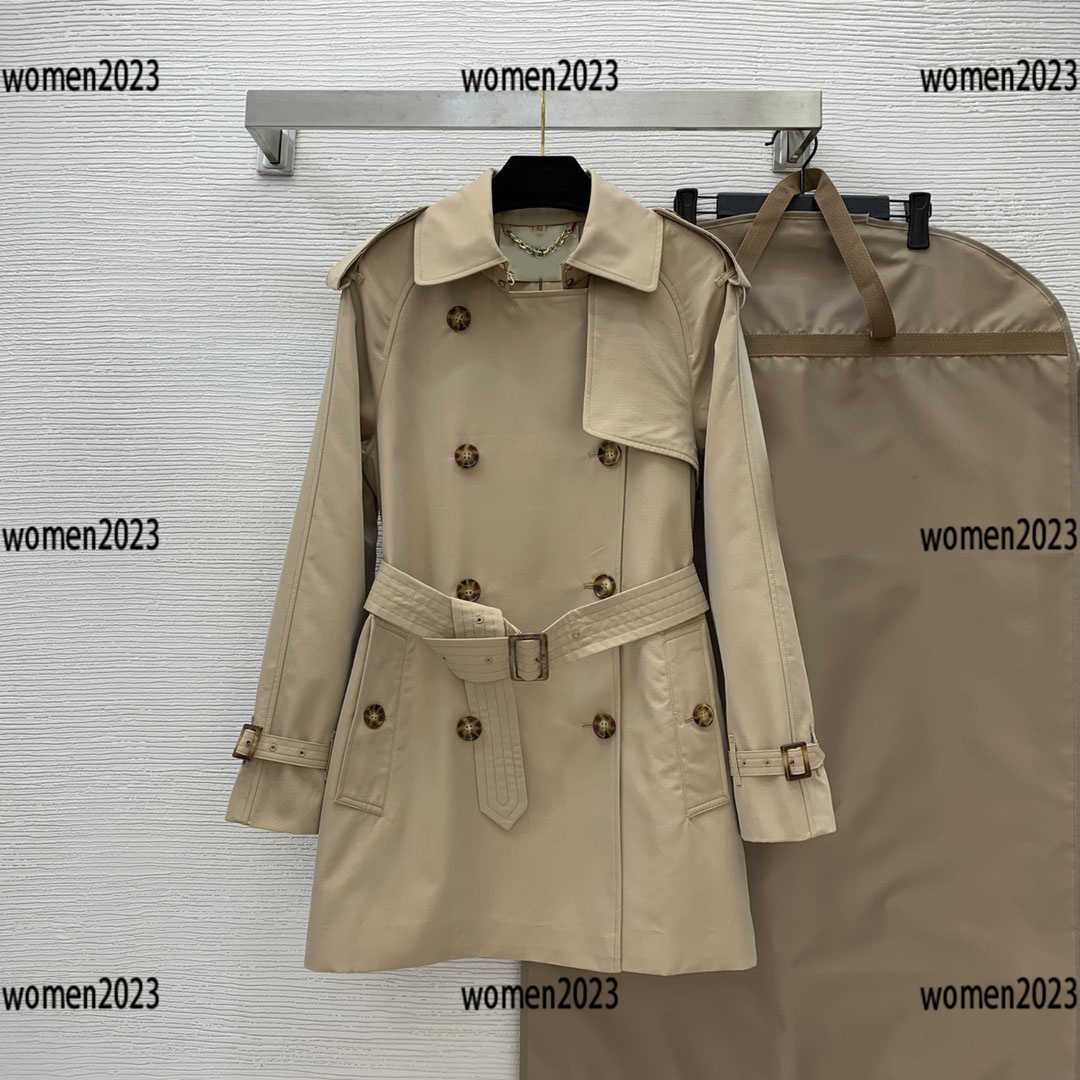 

Women Trench Coats lady Outerwear Size -XXL high quality Double breasted lapel jacket 2023 New Products Mar01, Multi