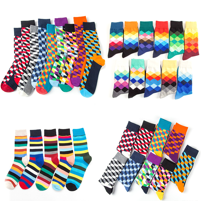 

Cotton Socks Supplier Mens Sock Shoes Designer For Man Colorful Fashion Socks, Multi