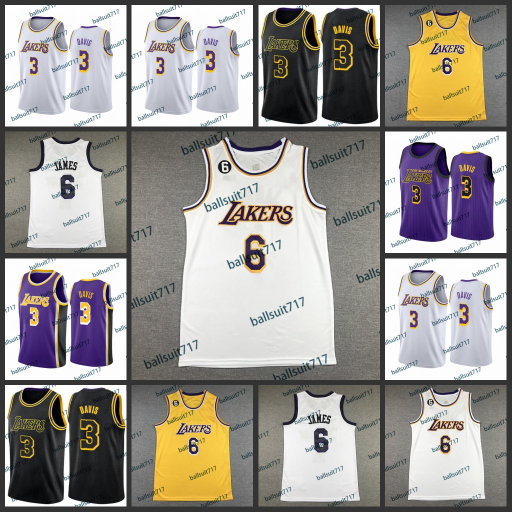 

James Anthony 3 Davis Bryant black mamba Basketball Jerseys 3 6 8
