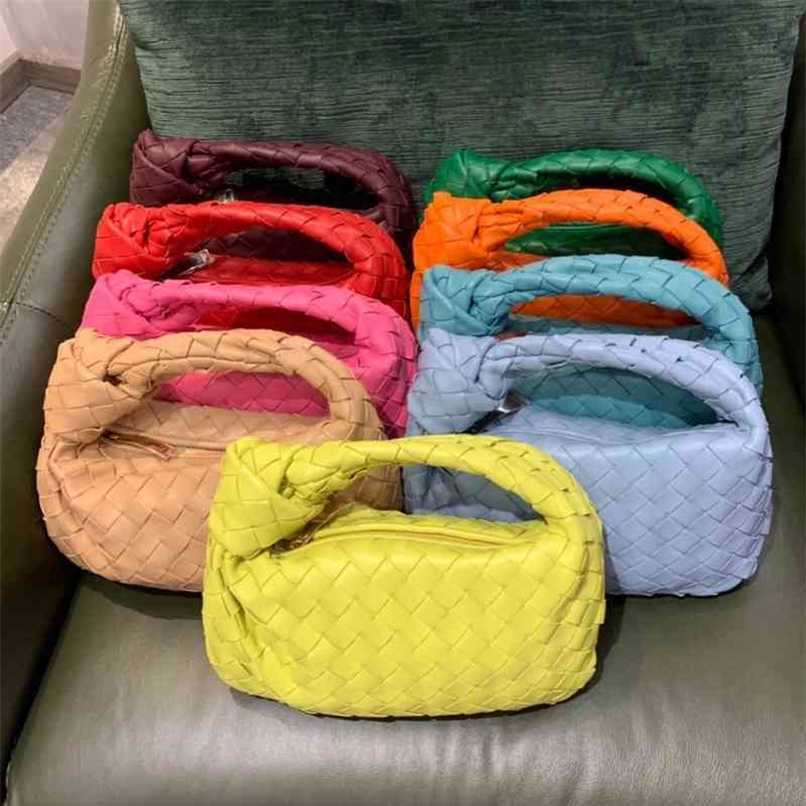 

Designer Bottegas New Venetas Handbags mini Jodie handbag sheepskin underarm woven bag hand knotted women's bag cloud bag -2698, Pink10