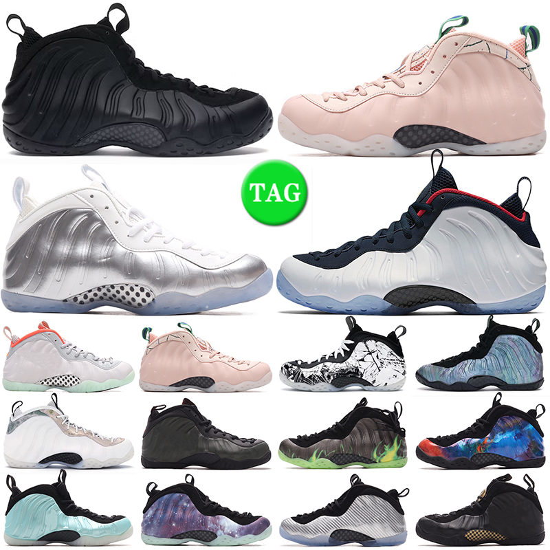 

foamposites one men basketball shoes penny hardaway foamposite White Galaxy Island Green Paticle Beige Pure Platinum Silver White outdoor sneakers hotsale, #8