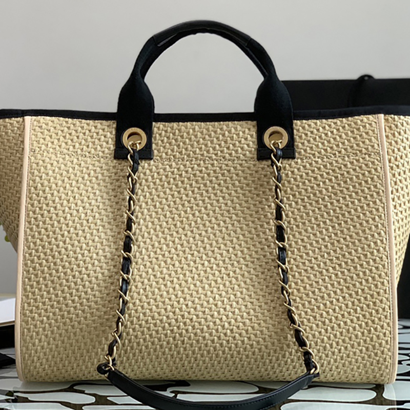 

Original Quality Designer Shopping Bags Luxury Tote Bags Braid Beach Bag With Box C237