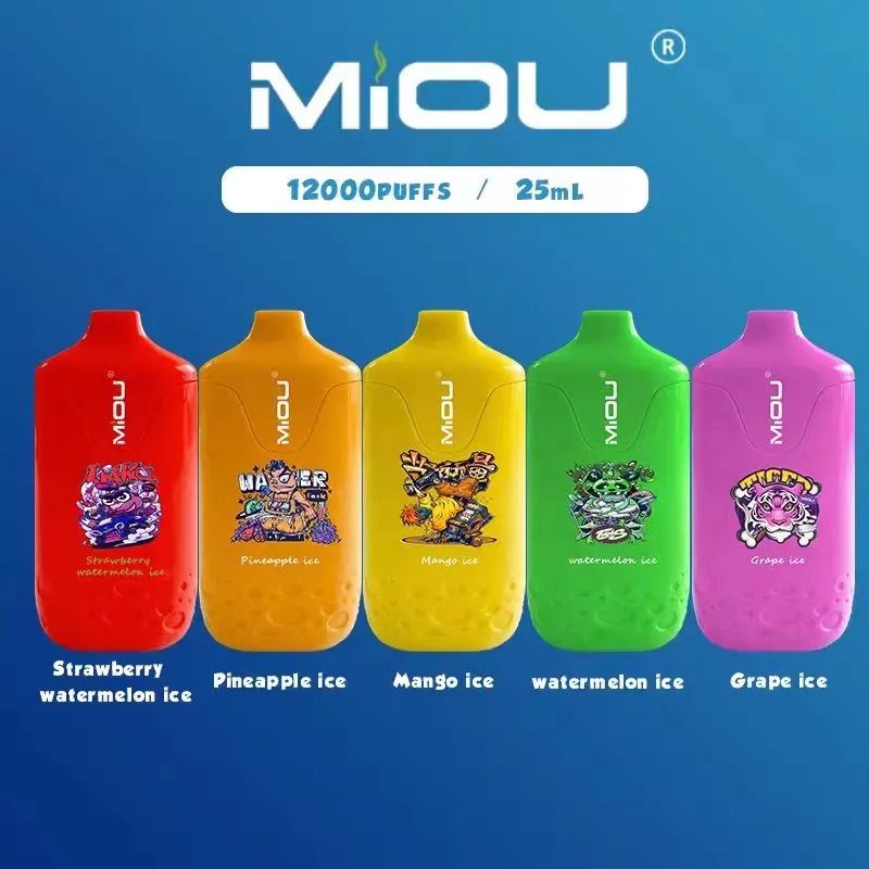 

Original Disposable Vape E Cigarette miou 12000 puffs 10000 8000 7000 6000 5200 Puffs Pen With Mesh Coil Rechargeable Battery Prefilled Pod Big Vapor Bar Kit