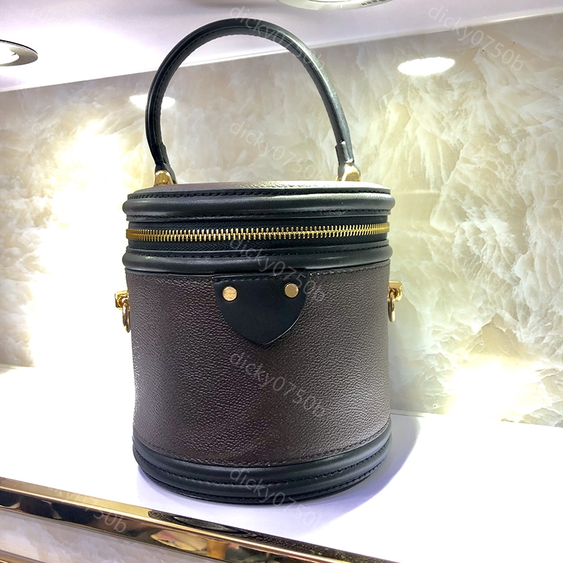 

Luxury New Bucket bag for women Designer Cross Body classic leather tote fashion woman shoulder bags Totes lady handbags presbyopic purse messenger bags petit noe, Brown flower
